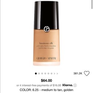 Armani Luminous Silk Foundation